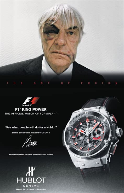 ecclestone hublot ad|bernie ecclestone Hublot.